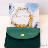  Vòng tay đá Citrine (Thạch anh vàng) trẻ trung 