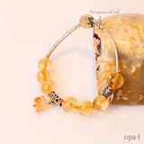  Vòng tay đá Citrine (Thạch anh vàng) trẻ trung 