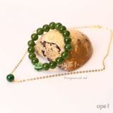  Vòng tay đá mã não xanh lục 