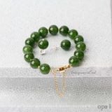  Vòng tay đá mã não xanh lục 