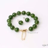  Vòng tay đá mã não xanh lục 