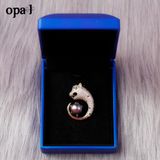  cài áo thiết kế phong cách thanh lịch đính ngọc trai thật thương hiệu Opal 