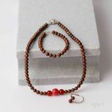 Vòng cổ ngọc trai ánh nâu 5ly 