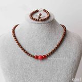  Vòng cổ ngọc trai ánh nâu 5ly 