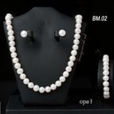  Bộ ngọc trai trắng 8,9 ly tròn 