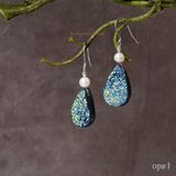  Hoa tai và dây chuyền đá tự nhiên handmade thương hiệu Opal 