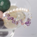  Vòng tay ngọc trai kết hợp đá thạch anh 