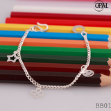  BB01-10 - Lắc tay bạc cho bé Opal 