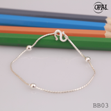  BB01-10 - Lắc tay bạc cho bé Opal 