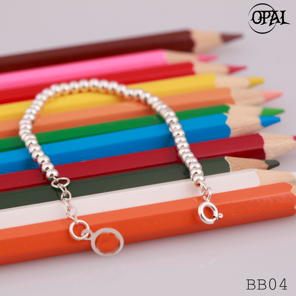  BB04 - Lắc tay bạc cho bé Opal 