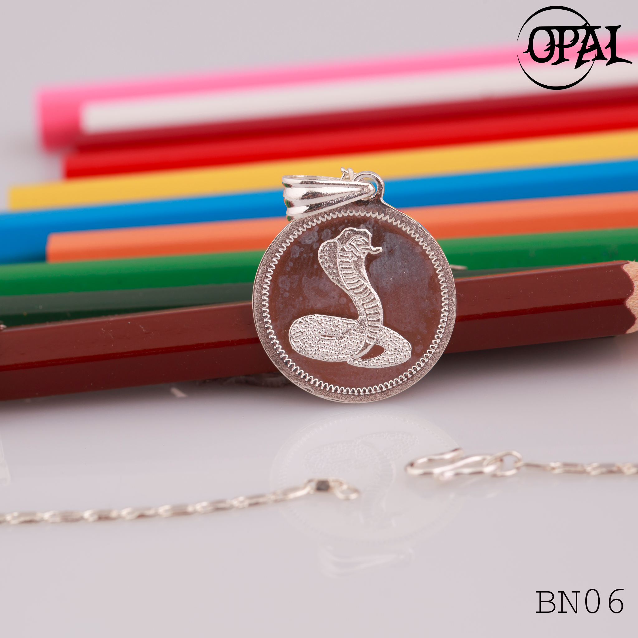  BN01-B12- Dây chuyền bạc con giáp dành cho bé Opal 