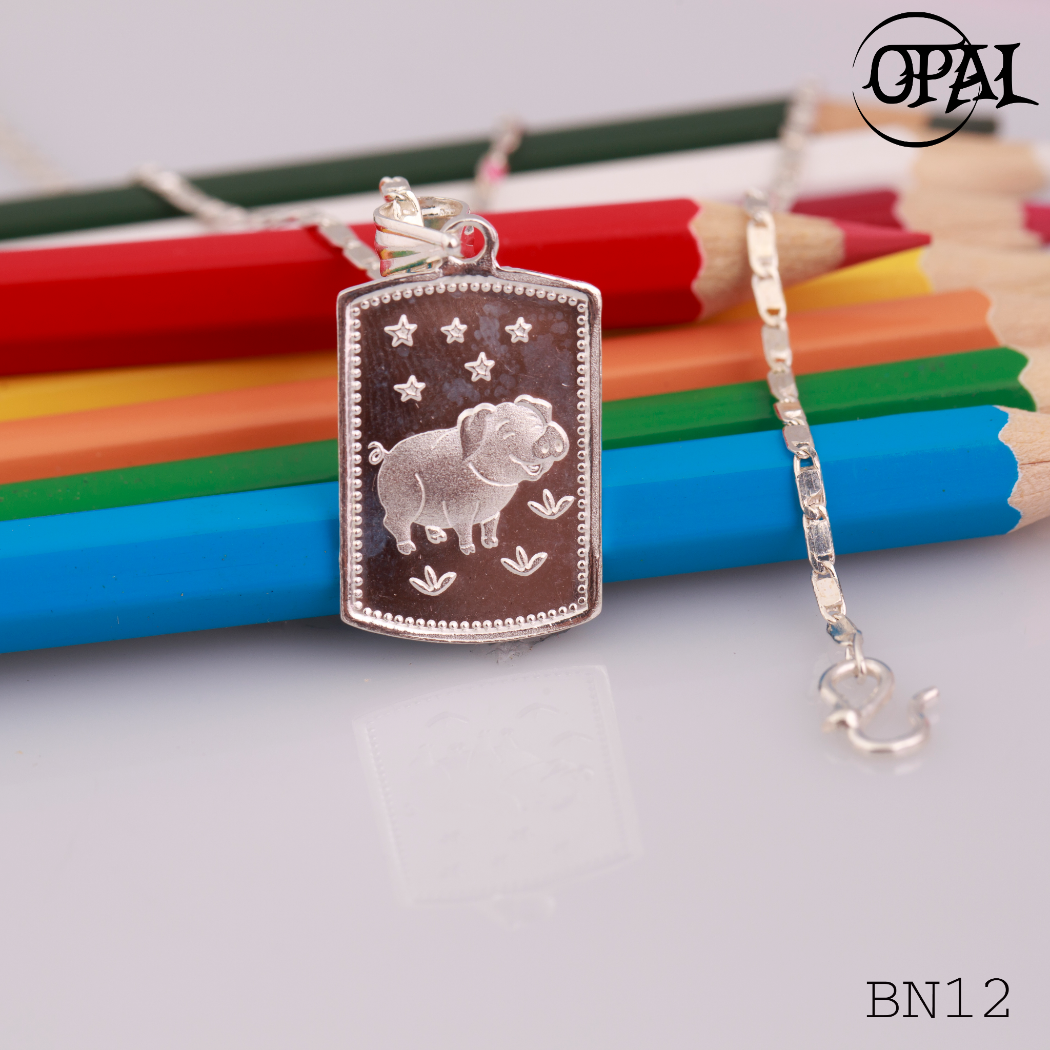  BN12- Dây chuyền bạc dành cho bé Opal 