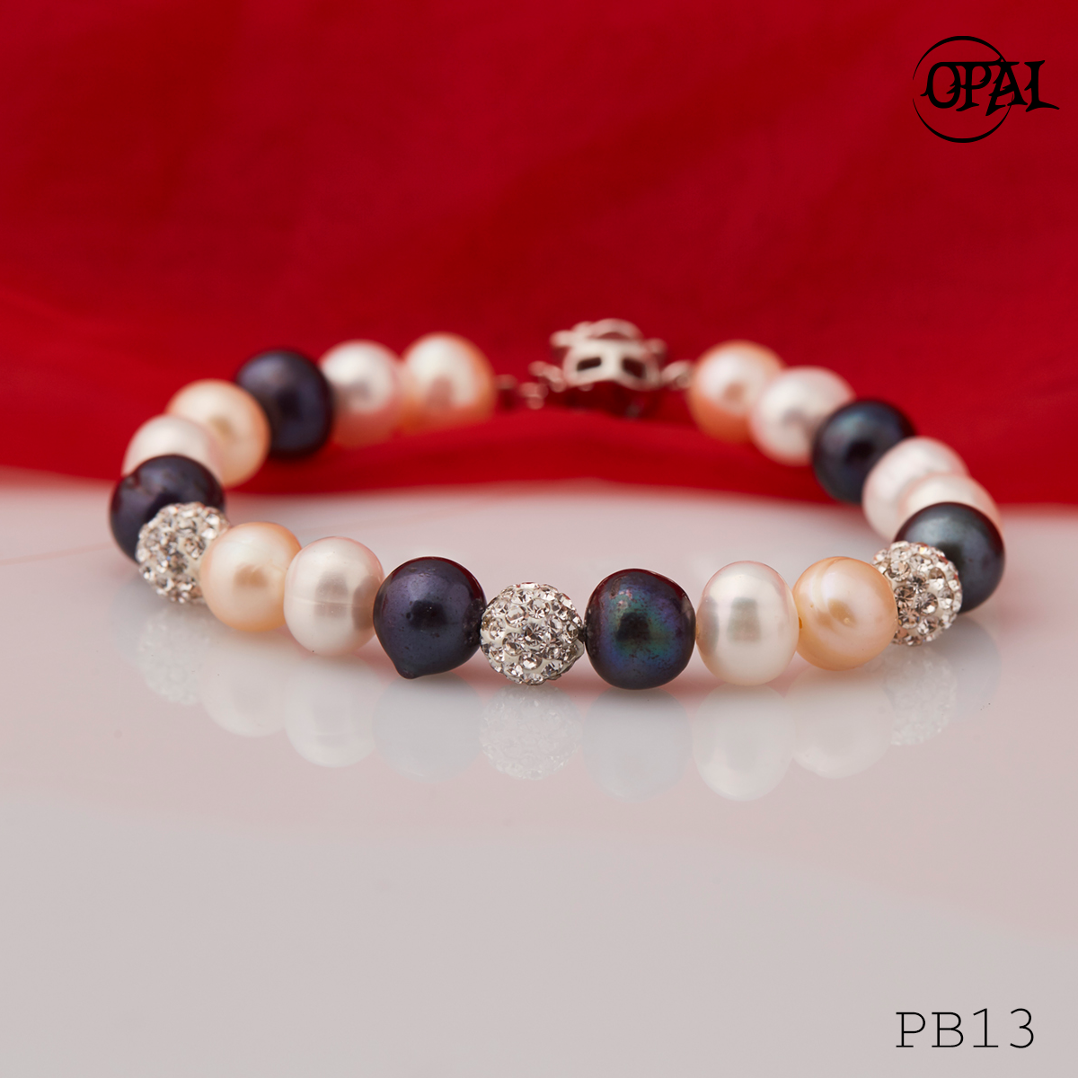  PB13 - Chuỗi vòng tay ngọc trai OPAL 