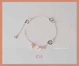  Lắc tay bạc đính ngọc trai phong cách trẻ trung giá ưu đại từ thương hiệu Opal 