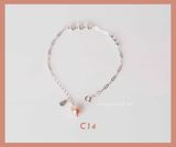  Lắc tay bạc đính ngọc trai phong cách trẻ trung giá ưu đại từ thương hiệu Opal 