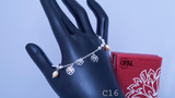  C16 - Lắc tay bạc đính Ngọc Trai OPAL 