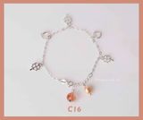  Lắc tay bạc đính ngọc trai phong cách trẻ trung giá ưu đại từ thương hiệu Opal 