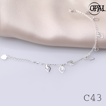  C43- Lắc tay bạc OPAL 