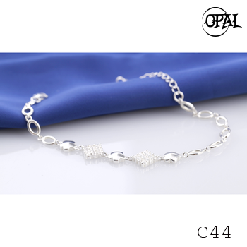  C44- Lắc tay bạc OPAL 