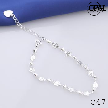  C47- Lắc tay bạc OPAL 