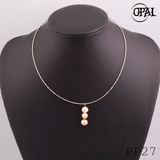  PP27- Dây chuyền bạc kèm mặt Ngọc Trai OPAL 