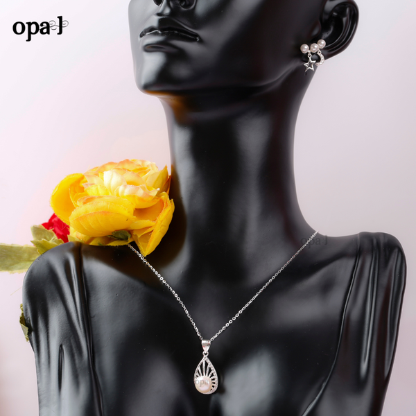  Bộ dây chuyền và hoa tai ngọc trai thương hiệu Opal HT2 