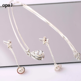  Bộ dây chuyền và hoa tai ngọc trai thương hiệu Opal HT2 