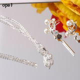  Bộ dây chuyền và hoa tai ngọc trai thương hiệu Opal HT2 