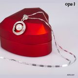  NP010H -Dây chuyền bạc kèm mặt ngọc trai OPAL 
