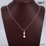  NP012H -Dây chuyền bạc kèm mặt ngọc trai OPAL 