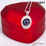  NP014H -Dây chuyền bạc kèm mặt ngọc trai OPAL 