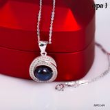  NP014H -Dây chuyền bạc kèm mặt ngọc trai OPAL 