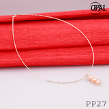  PP27- Dây chuyền bạc kèm mặt Ngọc Trai OPAL 