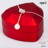  NP004H -Dây chuyền bạc kèm mặt ngọc trai OPAL 