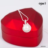  NP005H -Dây chuyền bạc kèm mặt ngọc trai OPAL 