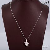  NP006H -Dây chuyền bạc kèm mặt ngọc trai OPAL 