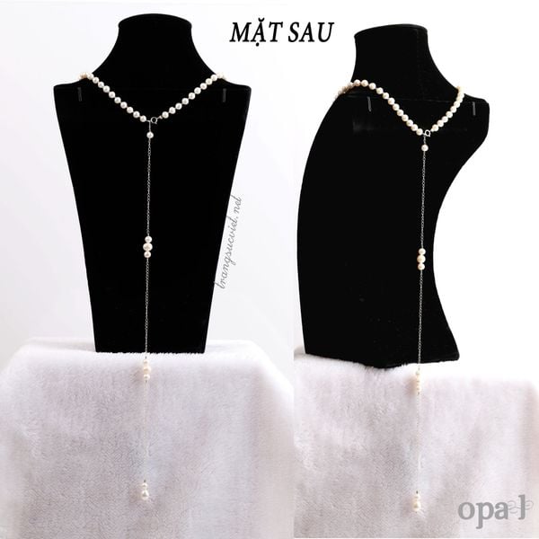  Chuỗi vòng cổ ngọc trai dây rơi 
