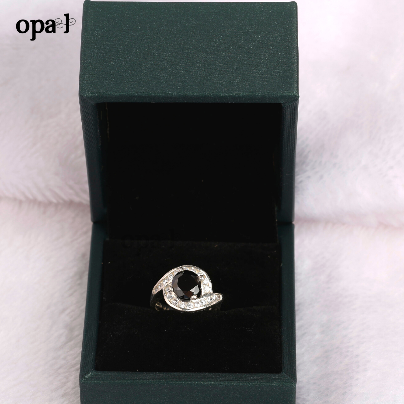  Nhẫn nữ bạc đính đá Ross Opal 