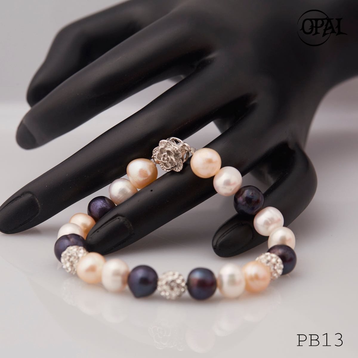  PB13 - Chuỗi vòng tay ngọc trai OPAL 