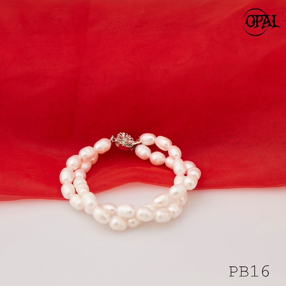  PB16 - Chuỗi vòng tay ngọc trai OPAL 