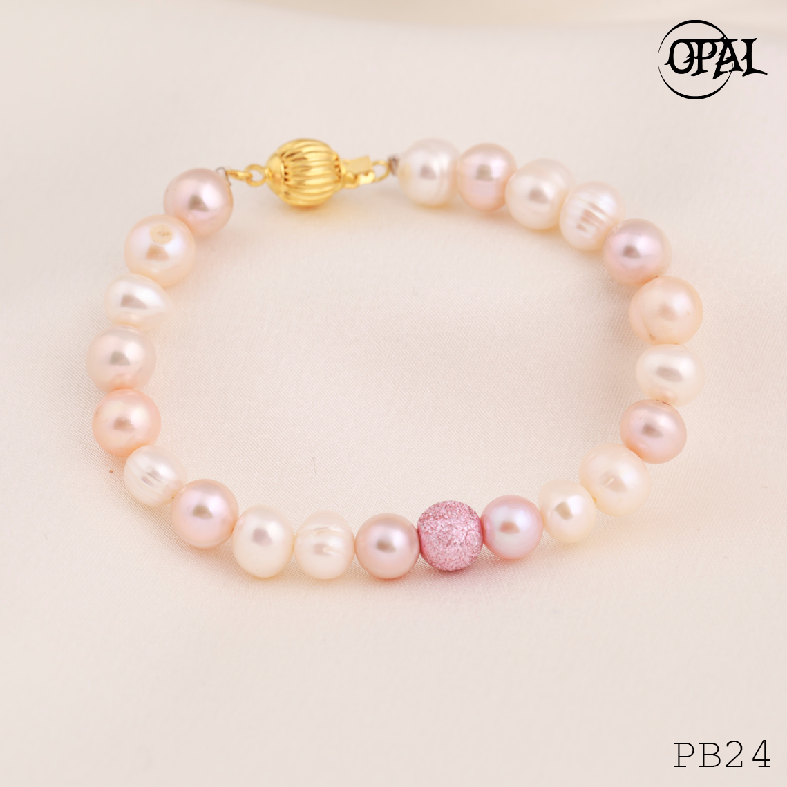  PB24 - Chuỗi vòng tay ngọc trai OPAL 