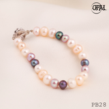  PB28 - Chuỗi vòng tay ngọc trai OPAL 