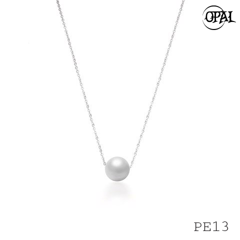  PP13-Dây chuyền bạc liền mặt Ngọc Trai OPAL 