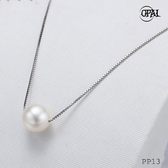  PP13-Dây chuyền bạc liền mặt Ngọc Trai OPAL 