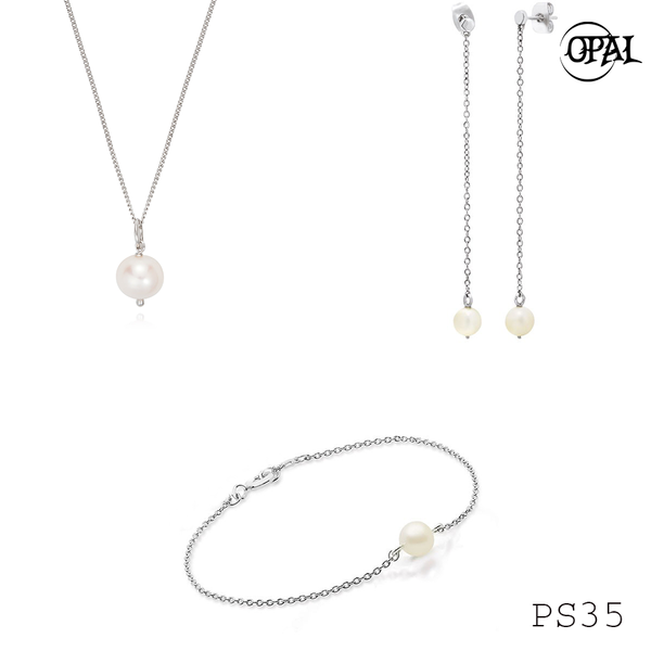  PS35- Bộ trang sức Ngọc Trai OPAL 