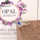  Nhẫn bạc nữ đính đá Ross thương hiệu Opal 