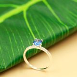  Nhẫn bạc đính đá Ross OPAL 