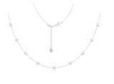 Bộ dây chuyền và vòng tay bạc đính Ngọc trai phong cách trẻ trung thương hiệu Opal 