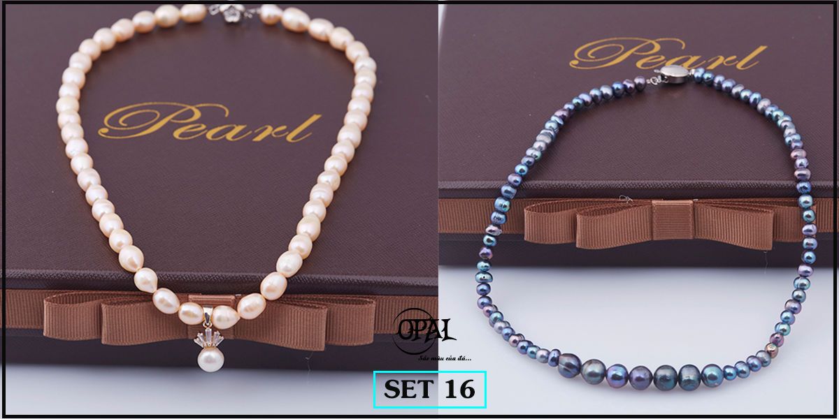  SET16- Bộ trang sức ngọc trai OPAL 