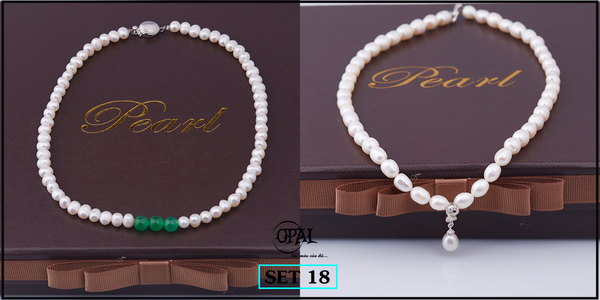  SET18- Bộ trang sức ngọc trai OPAL 